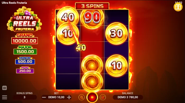 Ultra Reels Fruteria – bonus zaslon s tri Free Spina i sakupljačem