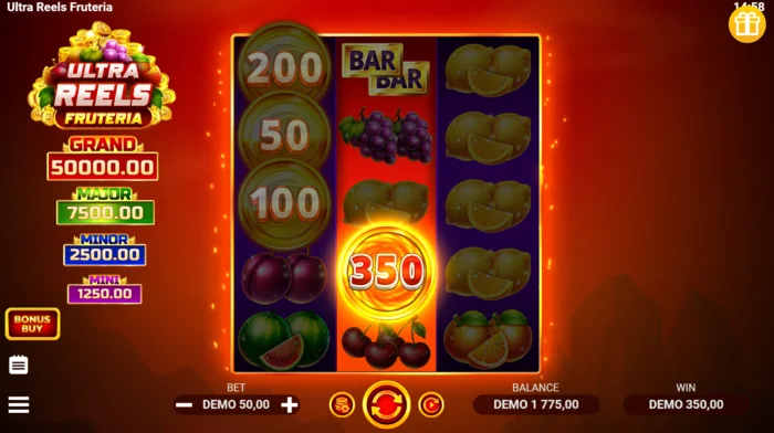 Ultra Reels Fruteria – Coin Collect novčići s novčanim vrijednostima